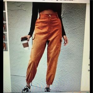 High waist cargo pants